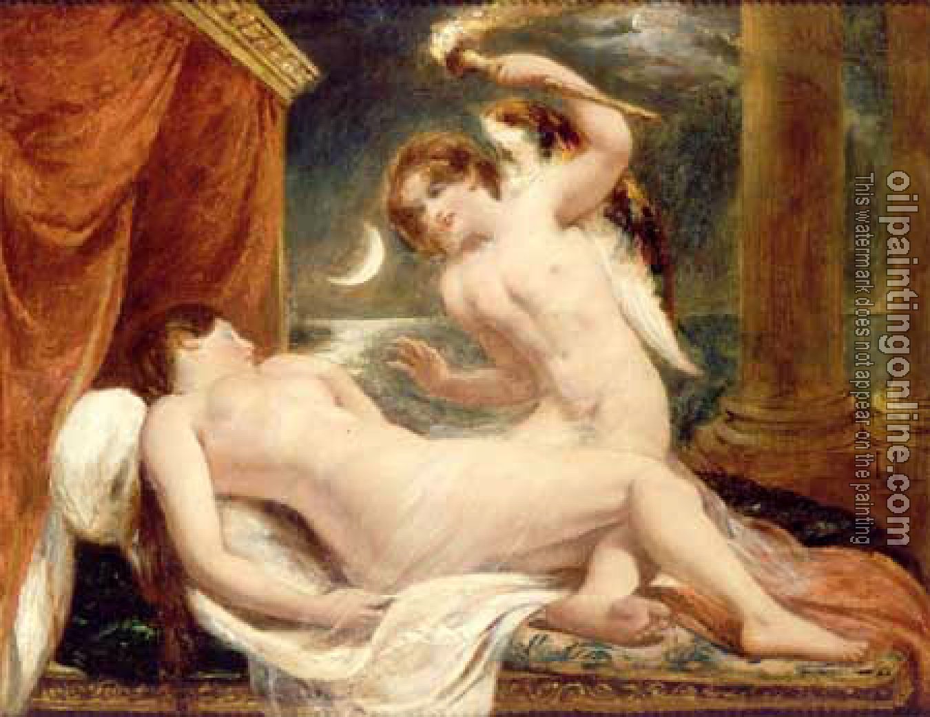 William Etty - Cupid and Psyche